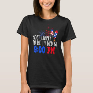 Camiseta Mais Provavelmente Na Cama Em 900 Pm 4 De Julho