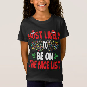 Camiseta Mais Provavelmente Na Lista De Nice Família Engraç