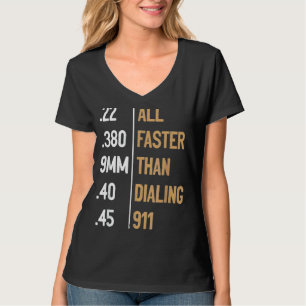 Camiseta Mais Rápida Do Que Discando O Sarcástico De Arma D