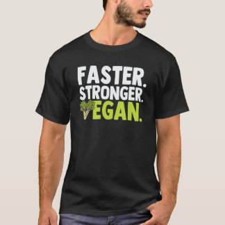 Camiseta Mais Rápido Mais Forte Vegano Legume Dia Mundial