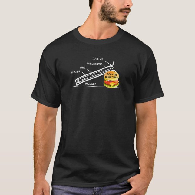 Camiseta Mais Rock Ou Algo Mais Cheeseburger (Frente)