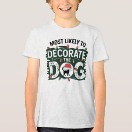 Camiseta 🐶 Mais Susceptível De Decorar O Feliz Natal Do Ca