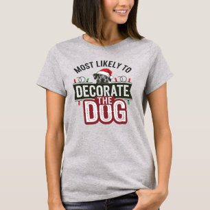 Camiseta 🐶 Mais Susceptível De Decorar O Feliz Natal Do Ca