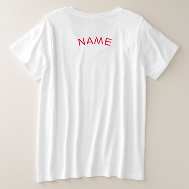 CAMISETA MAIS TAMANHO DAS MULHERES QUE SE ILUSTRAM COM CAMI (Verso do Design)