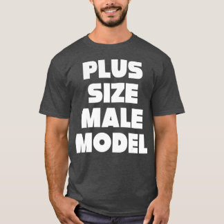 Camiseta Mais tamanho do modelo masculino Cara de gordura e