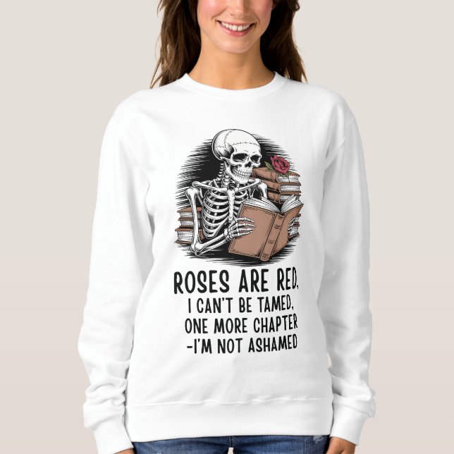 Camiseta Mais um Capítulo - Esqueleto Divertido Amante de L (Frente)
