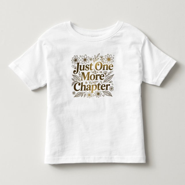Camiseta Mais um Capítulo Presente Floral para Amantes de L (Frente)