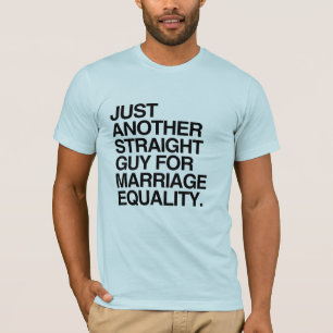 CAMISETA MAIS UM CARA HETERO NORMAL PELA IGUALDADE NO CASAM