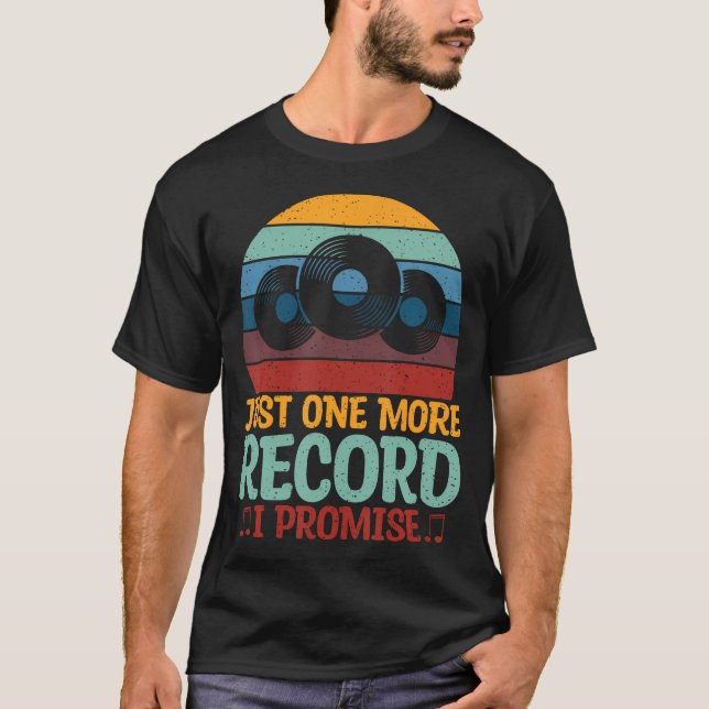 Camiseta Mais um disco, prometo, discos de vinil (Frente)