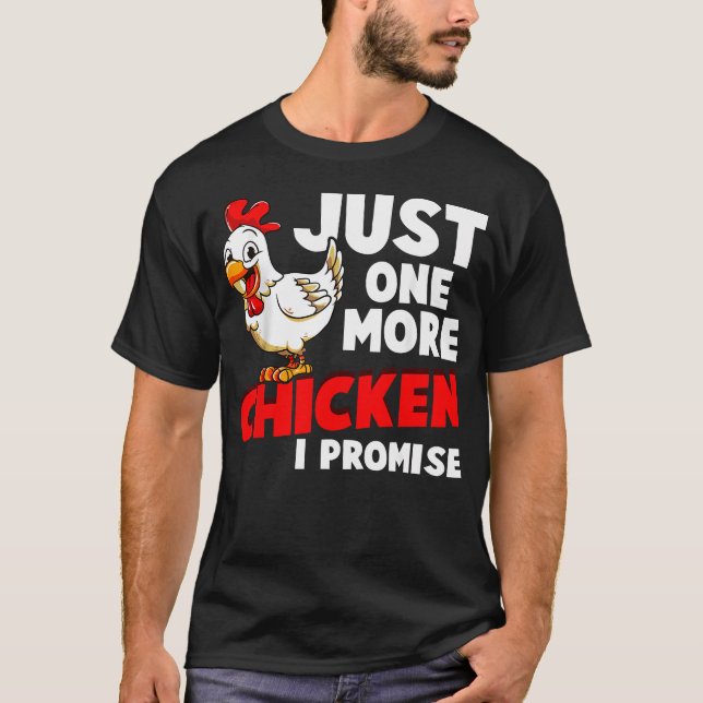 Camiseta Mais Um Frango Eu Prometo Animais de Fazenda (Frente)