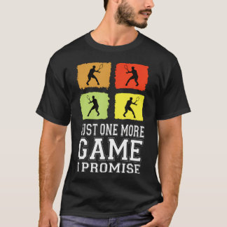 Camiseta Mais Um Jogo Só Eu Prometo Tênis Tênis Engraçado