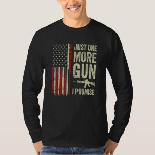 Camiseta Mais Uma Arma Eu Prometo Bandeira Patriótica Dos