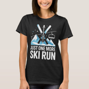 Camiseta Mais Uma Descida De Esqui Esqui Alpino Montanhas