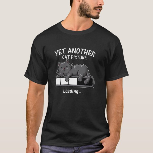 Camiseta Mais uma imagem de gato carregando (Frente)
