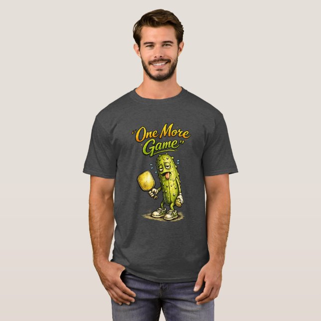 Camiseta Mais Uma Partida Piada de Pickleball  (Frente Completa)