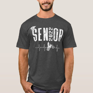 Camiseta Mais velho 2022 Motocross Heartbeat Bike Rider