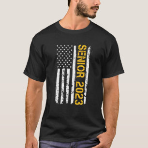 Camiseta Mais velho 2023 American Flag USA Graduation Class