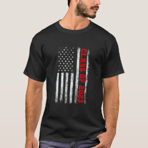 Camiseta Mais velho 2023 American Flag USA Graduation Class