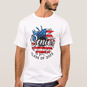 Camiseta Mais velho 2023 American Flag USA Graduation Class
