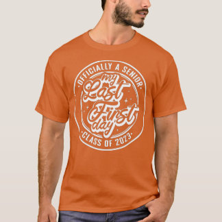 Camiseta Mais velho 2023 De Volta À Escola Meu Último Prime