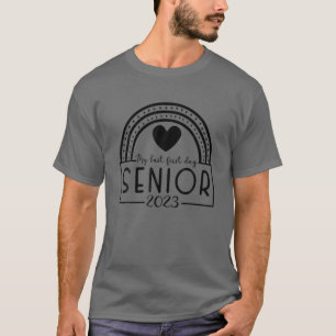Camiseta Mais velho 2023 Meu Último Primeiro Dia De Volta A