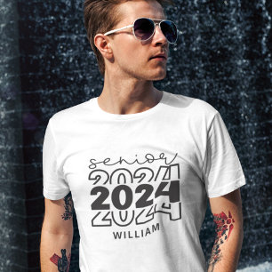 Camiseta Mais velho 2024 com formando de nome