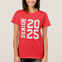 Camiseta Mais velho 2024 Logotipo Bold School Vermelho