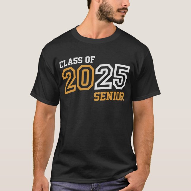 Camiseta Mais velho 2025 Classe de 2025 de volta à escola (Frente)