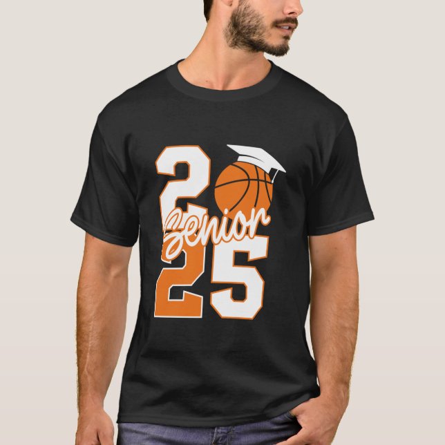 Camiseta Mais velho 2025 Classe de Formando de 2025 Bas (Frente)
