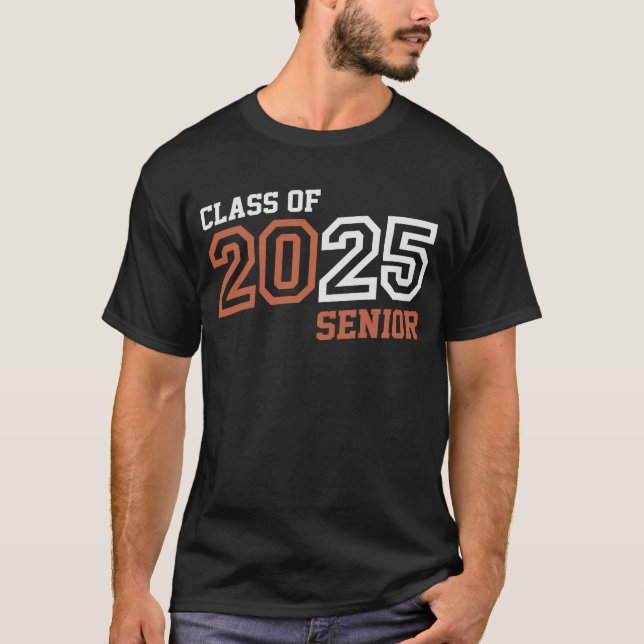 Camiseta Mais velho 2025 Classe de Graduação 2025 (Frente)