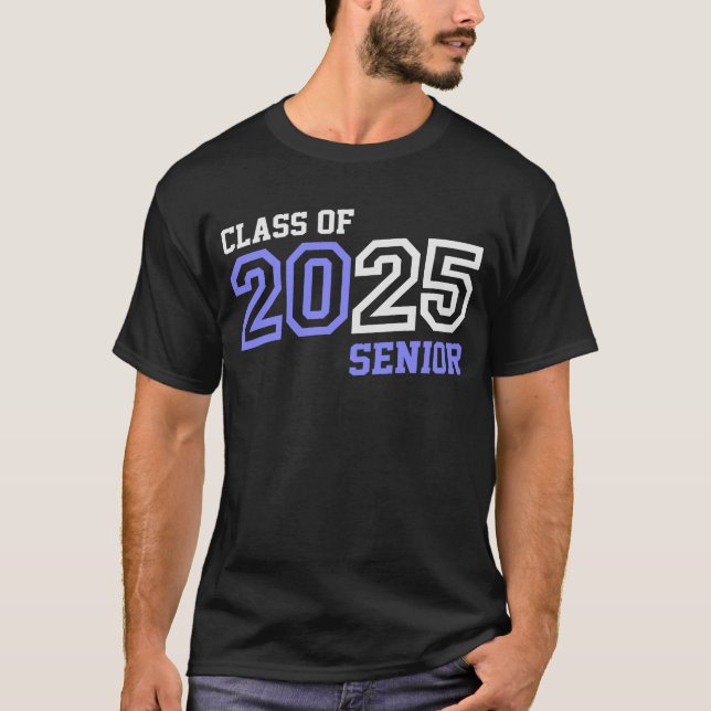 Camiseta Mais velho 2025 Classe de Graduação 2025 Voltar pa (Frente)