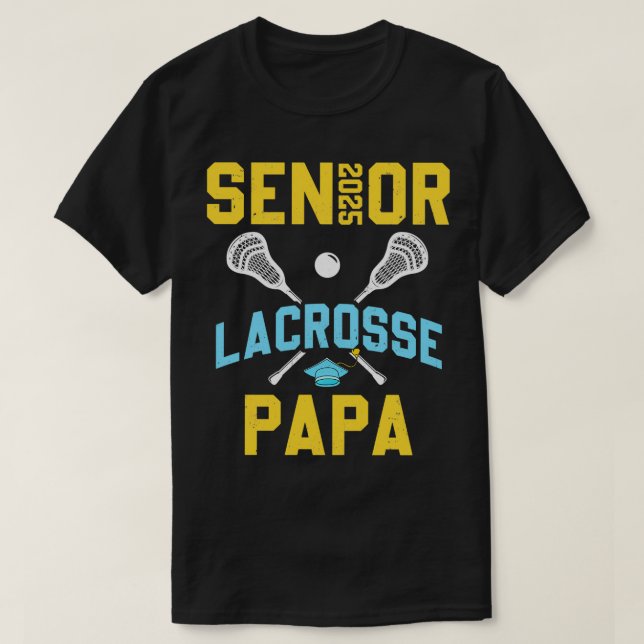 Camiseta Mais velho 2025 Lacrosse Papa Graduação Lacrosse P (Frente do Design)