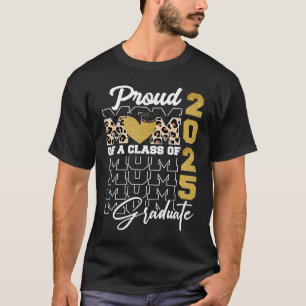 Camiseta Mais velho 2025 Leopard Orgulhosa Mãe De Uma Class