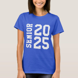 Camiseta Mais velho 2025 Logotipo Bold School Azul
