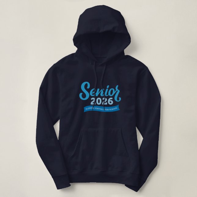 Camiseta Mais velho 2026 da FVHS Hoodie, de uso feminino (Frente do Design)