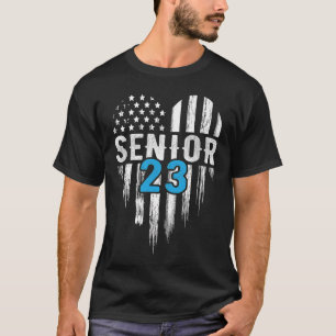 Camiseta Mais velho 23 2023 Graduação Formando American Fla