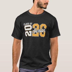 Camiseta mais velho 26 Classe 2026 do ano de graduação de 2