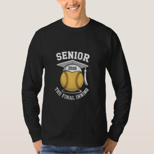 Camiseta Mais velho A Graduação Final De Softball Em 2026