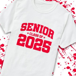 Camiseta Mais velho ano 2025 - Graduação escolar - Classe d