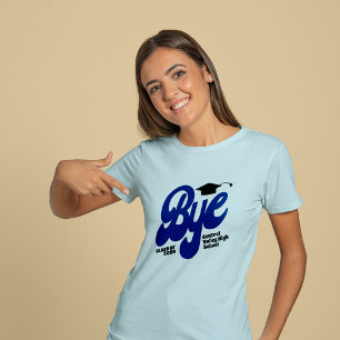 Camiseta Mais velho Boné de formatura azul