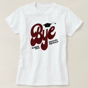 Camiseta Mais velho Boné de formatura Maroon Bye