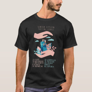 Camiseta Mais velho Cidadão Codes de Mensagens Avós Velhinh