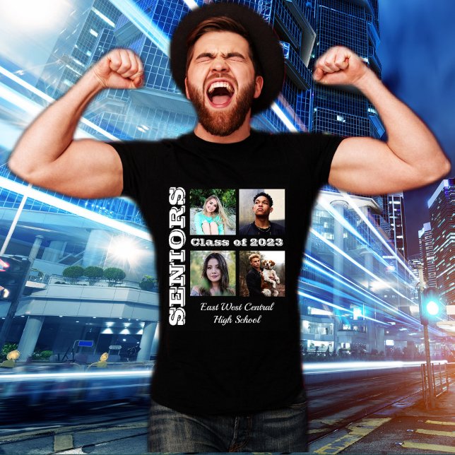 Camiseta Mais velho Classe Amigos 4 Foto 2023 Colagem (Criador carregado)