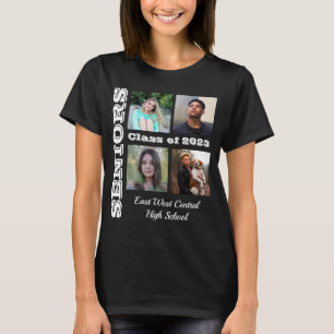 Camiseta Mais velho Classe Amigos Colagem Fotográfica T-Sh