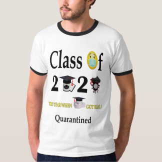 Camiseta Mais velho Classe De Graduação De Quarentena 2020 