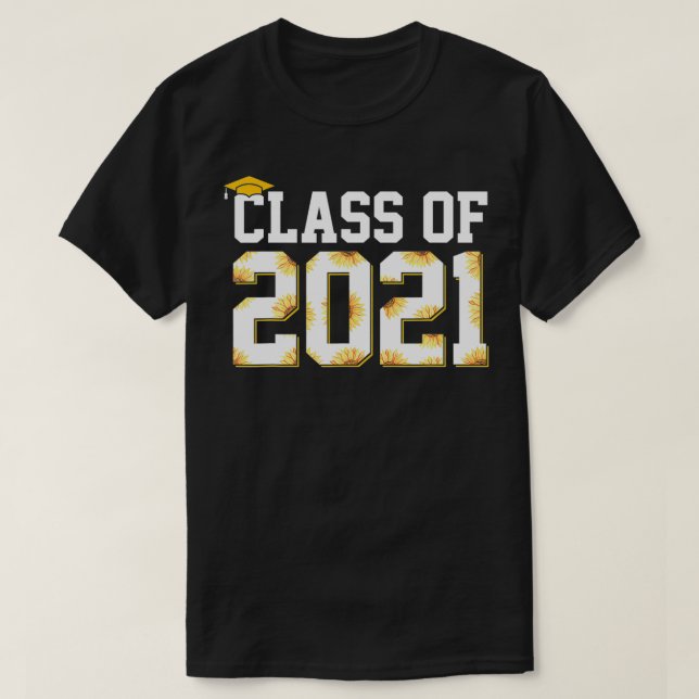 Camiseta Mais velho College Classe De Graduação 2021 (Frente do Design)