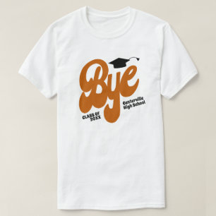 Camiseta Mais velho de Boné de formatura Laranja Queimado