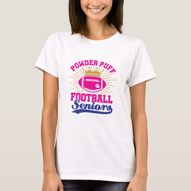 Camiseta Mais velho De Futebol Powder Puff (Frente)