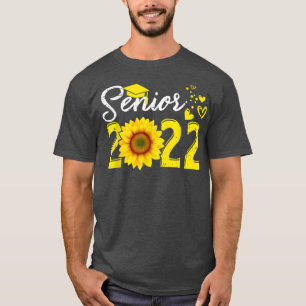 Camiseta Mais velho de girassóis Classe de Mais velho 2022 