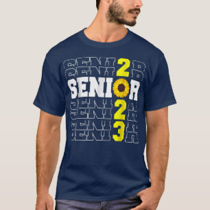 Camiseta Mais velho de Graduação de Girassol Classe de 2023